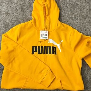 NWT Size Large Yellow Puma Hoodie